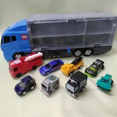 タカラトミー 「トミカワールド おかたづけコンボイ」 トミカ ミニカー チョロQ セット 【現状品】 D853