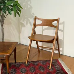 【新品】Wood Folding Chair / 木製 フォールディング チェア 折りたたみ チェア ブラウン アメリカンヴィンテージデザイン ミッドセンチュリー風