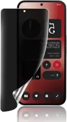 JACRON Nothing Phone 2A用 覗き見防止フィルム ガイド枠付き TPU素材 浮き防止 気泡レス キズ修復 ケースに干渉しない 全面保護 保護フィルム 指紋認証対応 1枚入り (ブラック, 09C-DAL-L770)