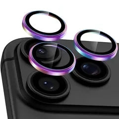 【新品】 カメラ保護フィルム iPhone 18Pro/18Pro Max用 米軍MIL規格 9H 耐衝撃 18プロ/18promaxレンズカバー カラフル