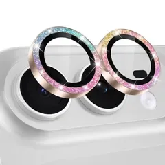 【新品】 カメラカバー iPhone Duo用 カメラフィルム キラキラ アイフォンDuo カメラ保護 超高透過率 貼り付けガイド付き ラメ カラフル