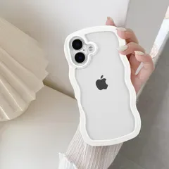 【在庫セール】ケース ケース 6.1インチ アイフォン16 ストラップホール付き ワイヤレス充電対応 スマホケース 対応 耐衝撃 軽量 薄型 透明 - 可愛い 韓国 おしゃれ TPUカバー ホワイト クリア 16 iPhone QLTYPRI