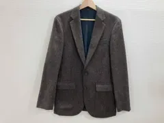 J.CREW ジェイクルー ウール/綿テーラードジャケット ウール混ヘリンボーン柄ジャケット ウールジャケット ブラウン 36S 秋冬