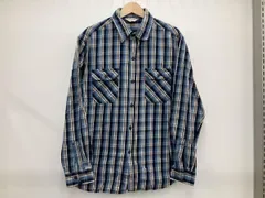 Levi's リーバイス RED TAB ネルシャツ 長袖シャツ サイズL ブルー系×オレンジ系 チェック柄 春秋冬