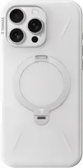 TORRAS iPhone 16 Pro Max 用 ケースゼンマイ式スタンド マグネット搭載 縦横両対応リング 米軍耐衝撃 6.9インチ「Ostand Spin Fusion」ヨーグルト・ホワイト