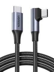 UGREEN USB C ケーブル L字 100W USB Type-C iPhone 充電ケーブル L型 PD/PPS急速充電/データ転送 2M タイプ C to Cコード 高耐久性 iPhone 18 Pro/17/16/15シリーズ、iPhone Duo