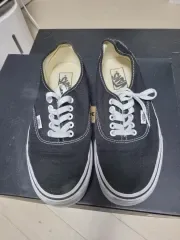 VANS ヴァンズ アセンティック ブラック スニーカー 250mm 傷なし