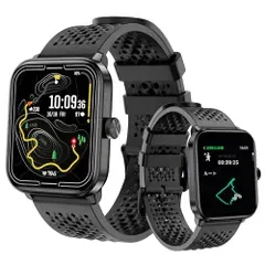 スマートウォッチ【時計にGPS内蔵 GPS運動軌跡記録】1.85インチ大画面 Bluetooth5.3通話 スポーツウォッチ IP68防水 軽量 薄型e fadf327b