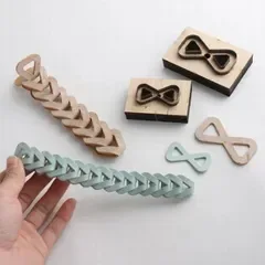 ★レザークラフト 抜き型 DIY 革抜き 打ち抜き ハンドメイド 肩ひも 持ち手 肩掛け紐 鞄 取っ手 2個セット