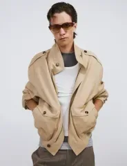 RECTO ビスコース ハンティングアウター M