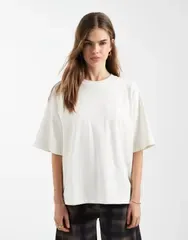 フォースレックレス レディース トップス Tシャツ 刺繍 ロゴ 4th Reckless exclusivembroidered logo everyday oversized tshirt in c