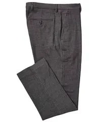ペリーエリス メンズ ボトムス カジュアルパンツ パンツ Perry Ellis Premium Tailored Birdseye PinDotted Dress Pants Black ブラック