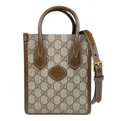 グッチ インターロッキング GGスプリーム ショルダーバッグ GGスプリームキャンバス 671623 ベージュ レディース GUCCI 中古 グッチ