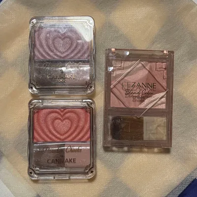 CEZANNE、CANMAKEチークセット