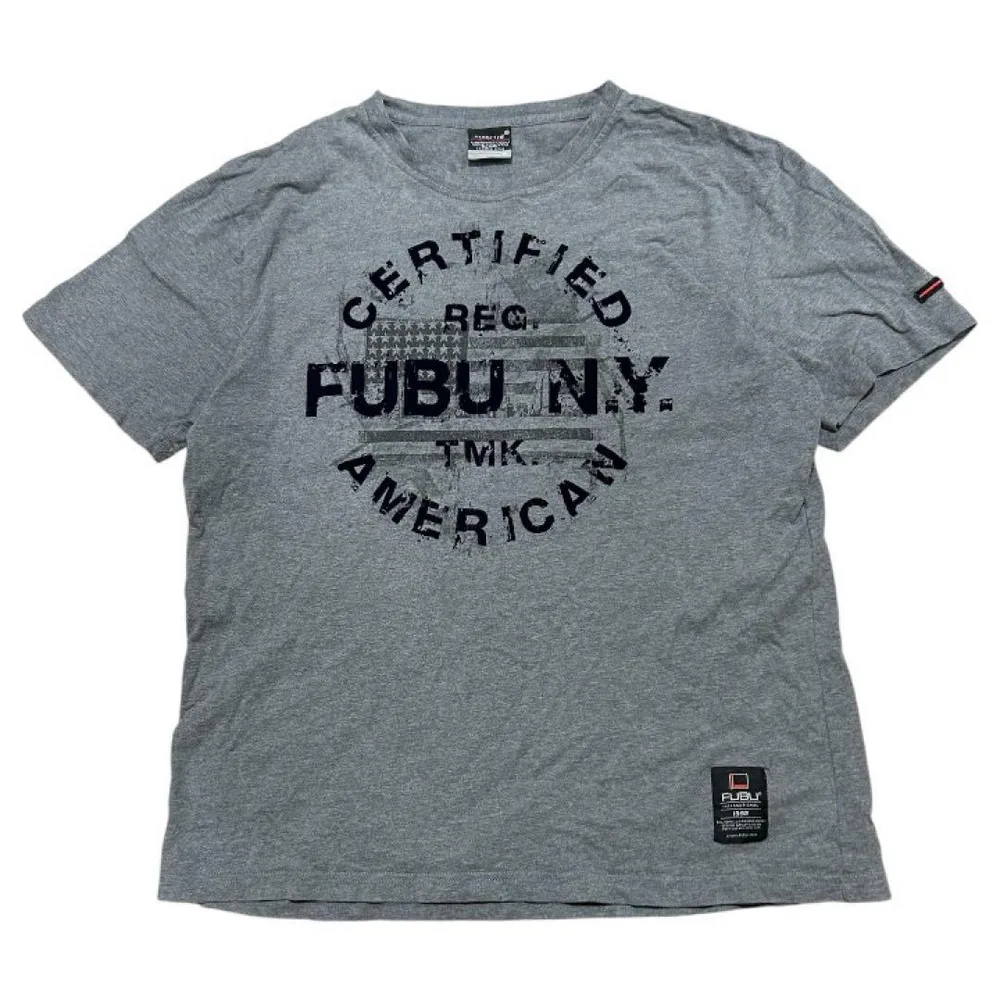 FUBU THE COLLECTION ビッグロゴ Tシャツ グレー XL