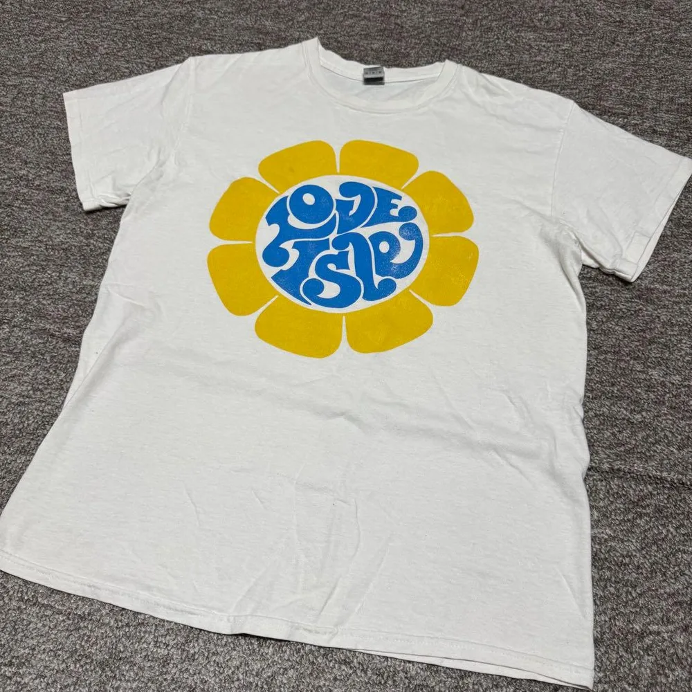 クラシックラブバグ半袖 Tシャツ ヴィンテージ ホワイト 花柄 古着 希少