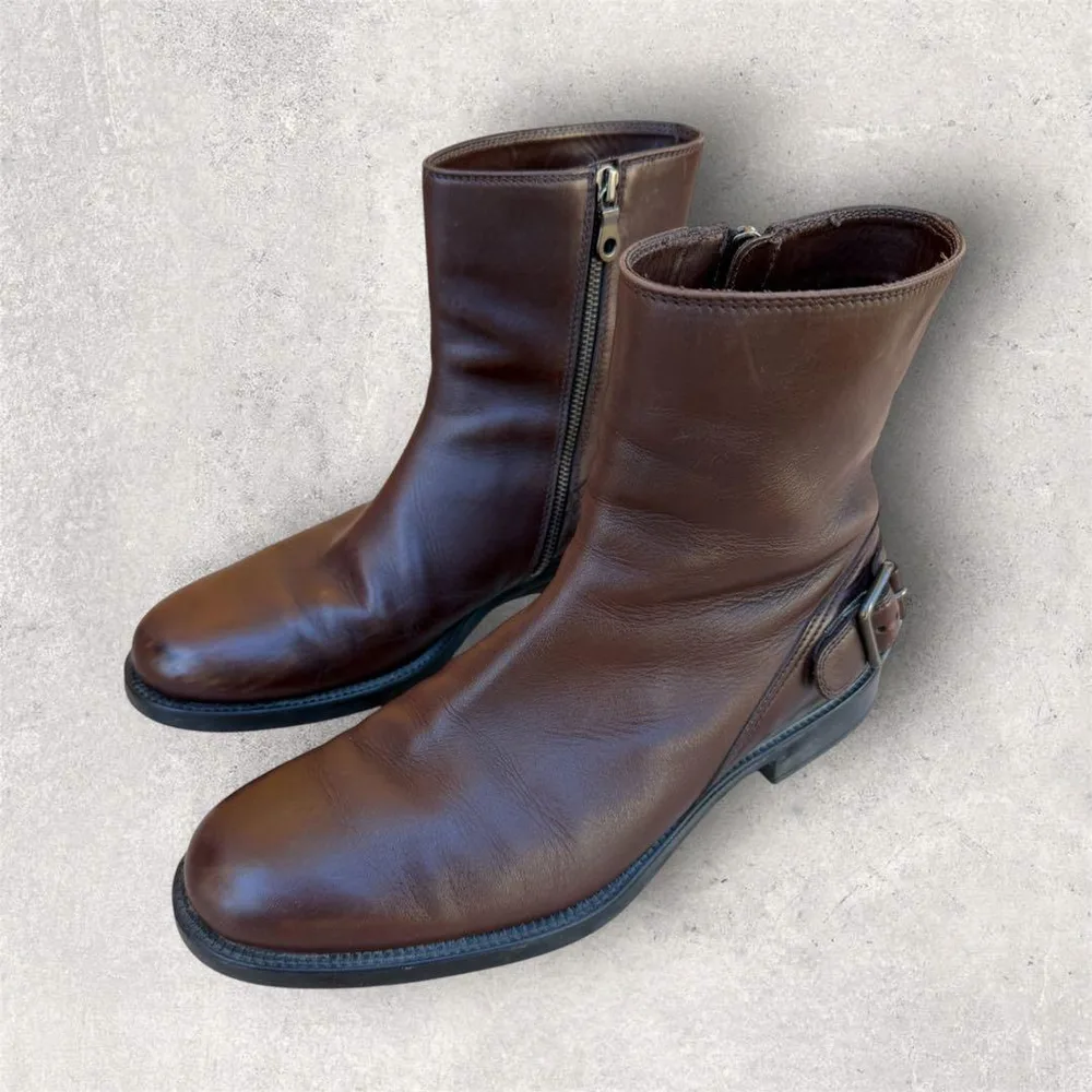 tods ブーツ ダークブラウン