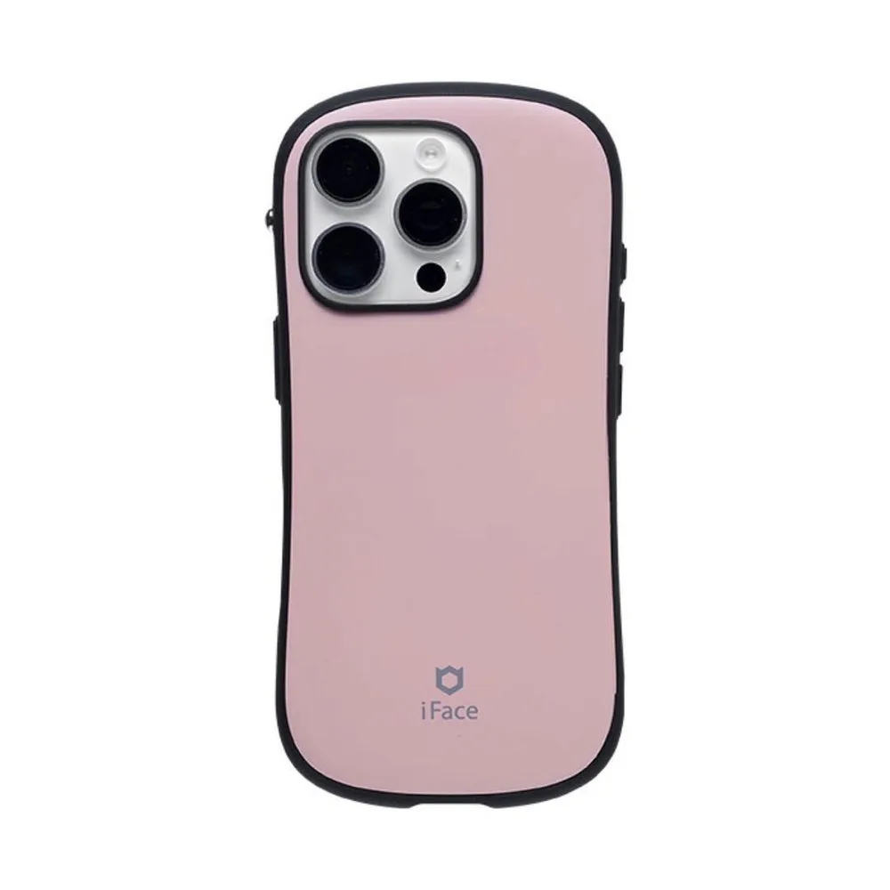 iFace First Class iPhone16Pro くすみピンク リング