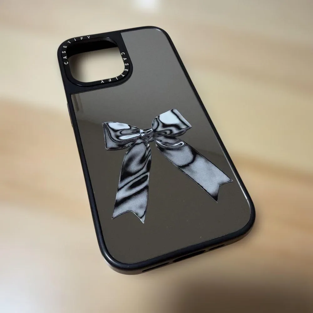CASETiFY iPhone16 ケースティファイ リボン ミラー
