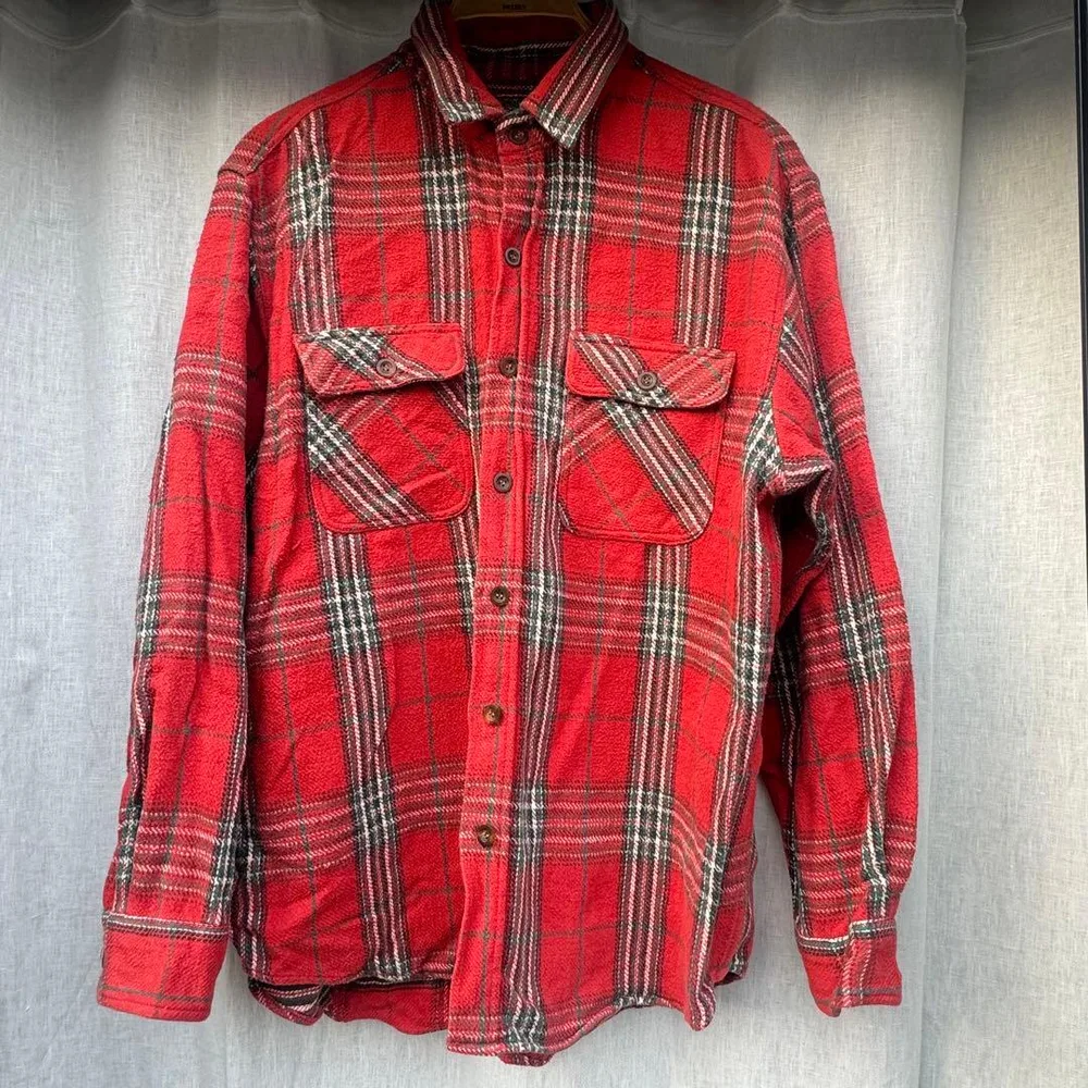 EDWIN エドウィン ネルシャツ フランネルシャツ レッド 赤 シャツ