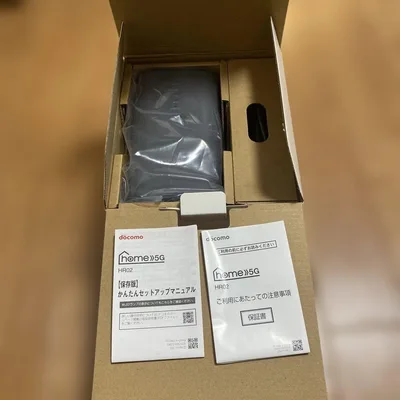【美品】docomo home 5G HR02 本体セット 箱あり