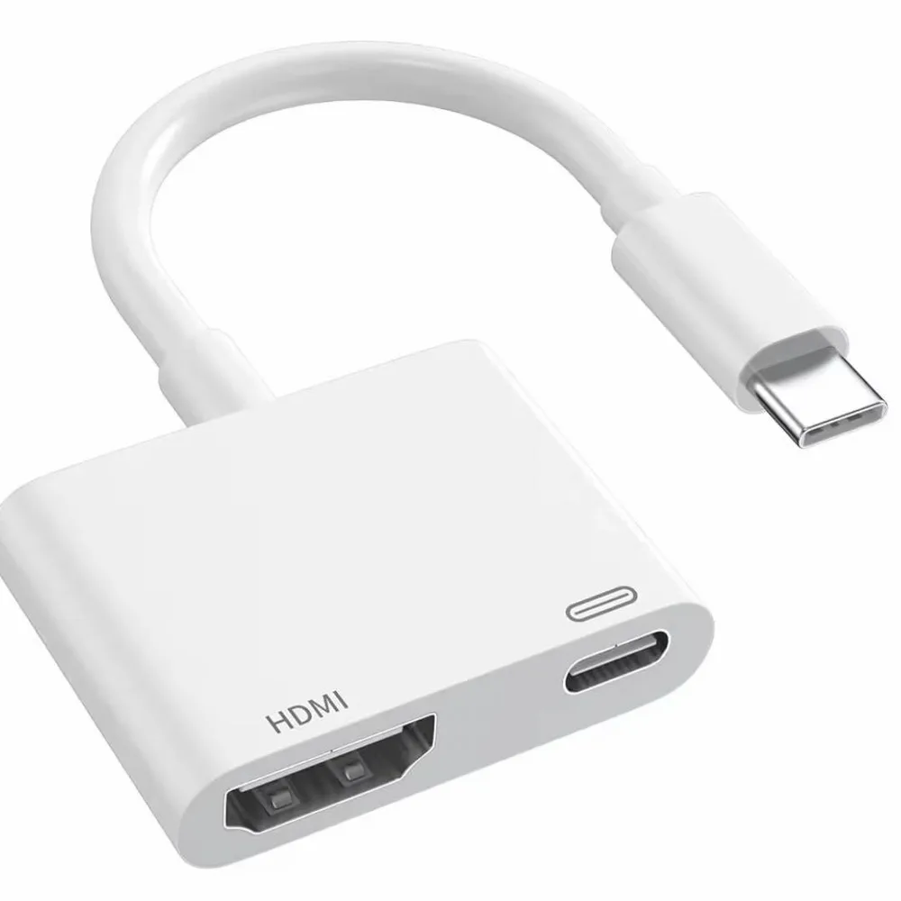 iPhone HDMI 変換アダプタ 2in1 4K対応