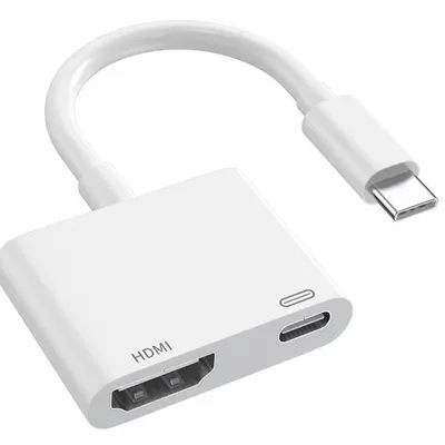 iPhone HDMI 変換アダプタ 2in1 4K対応