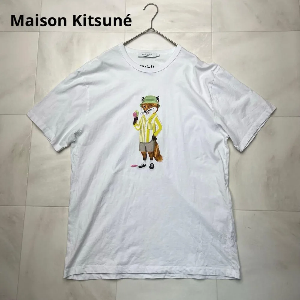 ● Maison Kitsuné イラスト Tシャツ ホワイト