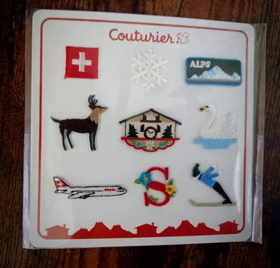 フェリシモ Couturier 刺繍ワッペン スイス
