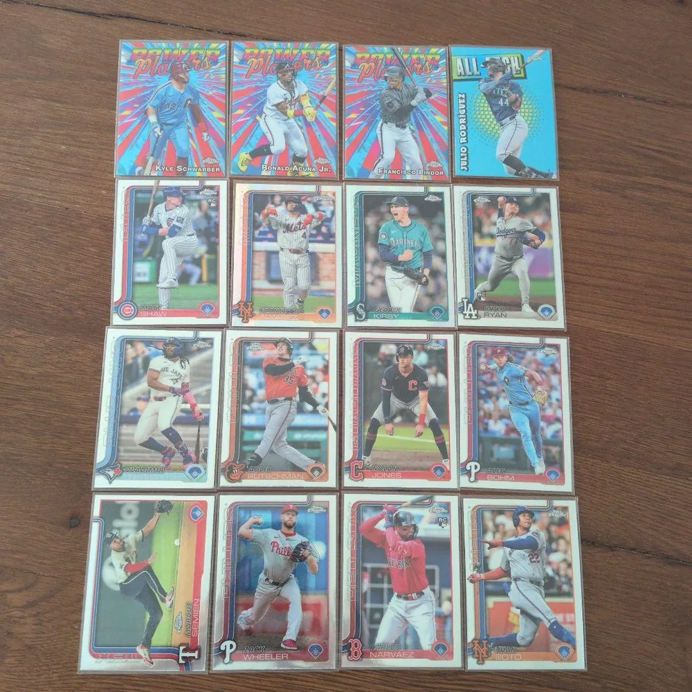 Topps Chrome MLB トレーディングカード 16枚セット