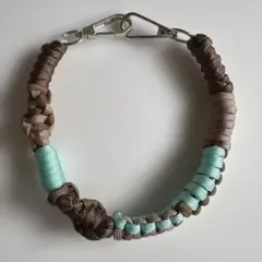 ハンドメイド パラコード ハンドストラップ ブラウン系