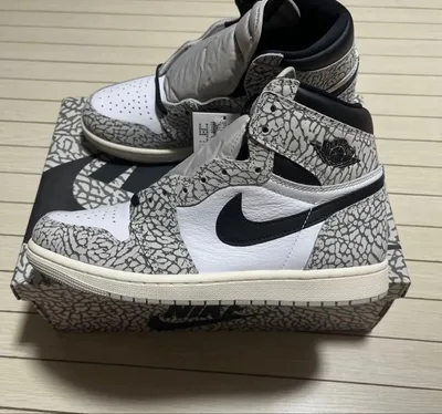 NIKE AIR JORDAN1 RETROHIGHOGWHITE ซีเมนต์