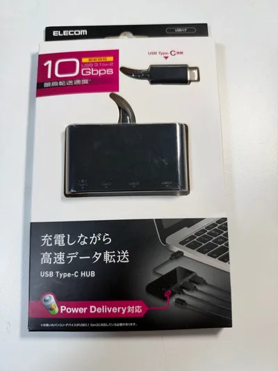 新品 ELECOM USB Type-C ハブ 10Gbps PD対応