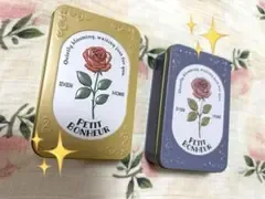 ヴィンテージ フラワー 薔薇 小物入れ 缶ギフト ケース