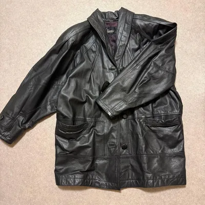 【✨超希少✨】80〜90s ヴィンテージ オールドレザー ビッグシルエット 本革