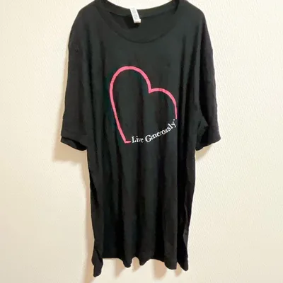 非売品✨BELLA + CANVAS【XL】半袖Tシャツ ハート ブラック