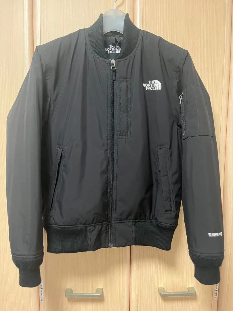 ノースフェイス ジャケット 黒 S NORTH FACE MA-1 ボンバー