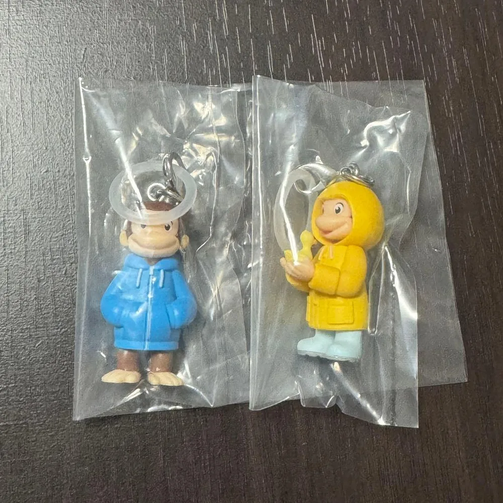 おさるのジョージ コスチュームめじるしガチャマスコット