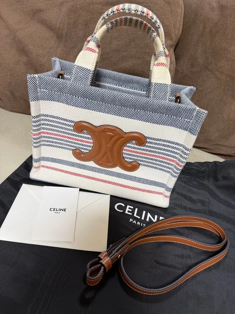 CELINE スモール カバ タイス / トリオンフキャンバストート