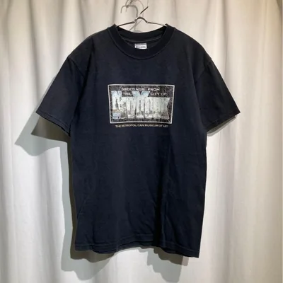 90's【jerzees】メトロポリタン美術館 tシャツ 黒