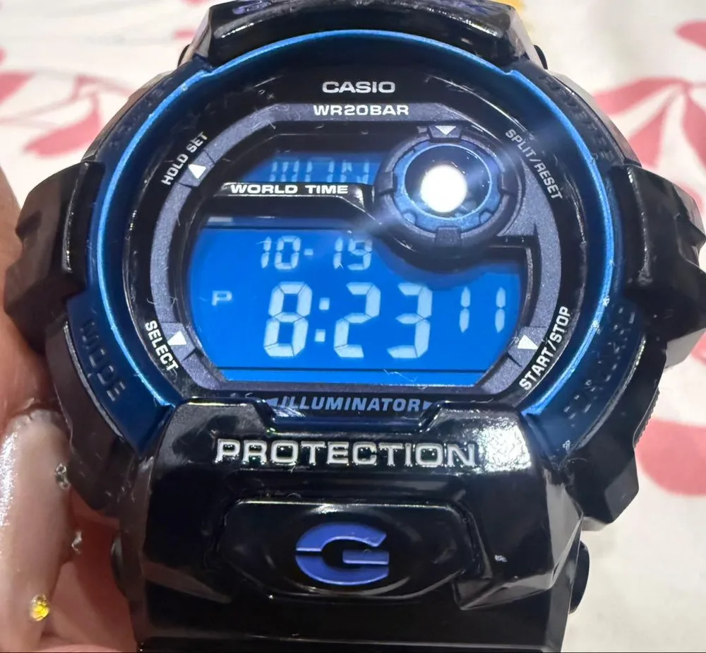 u*0様 CASIO G-SHOCK 腕時計 デジタル ブラック ブルー