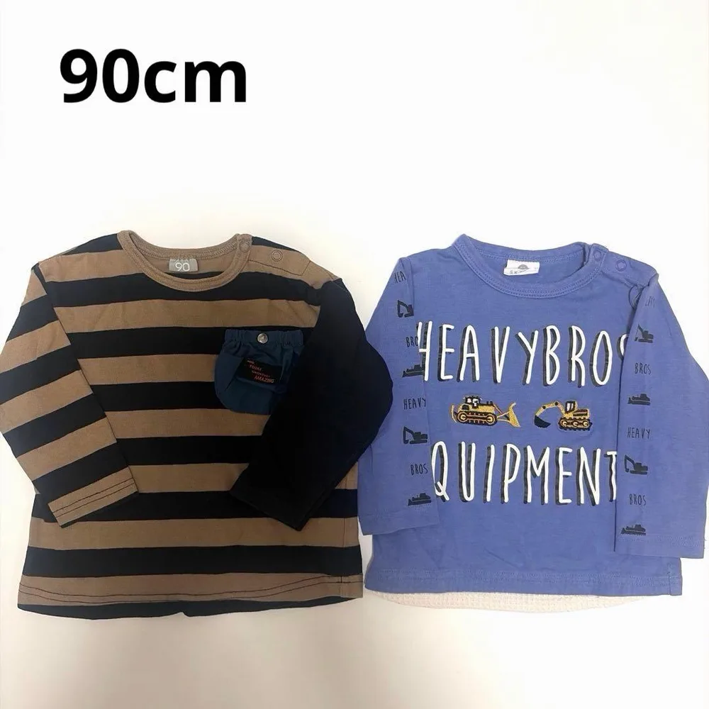 長袖Tシャツ 2枚セット 90cm