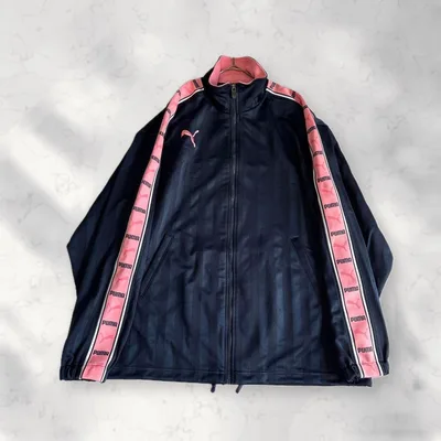✨PUMA プーマY2K プージャー トラックジャケット 紺ピンク tk436