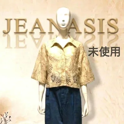 【未使用】JEANASIS ヴィンテージレースショートシャツ
