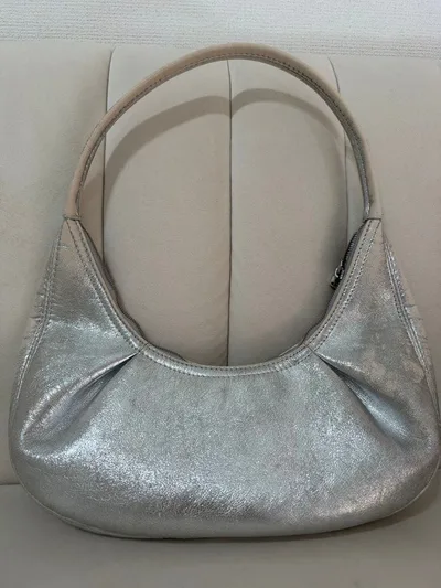 【ZARA】シルバー ショルダーバッグ
