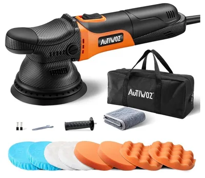Autiwoz W01ポリッシャーダブルアクション小型電動125mmカーコード式