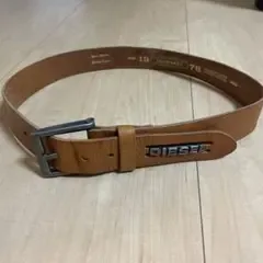 DIESEL レザーベルト ブラウン
