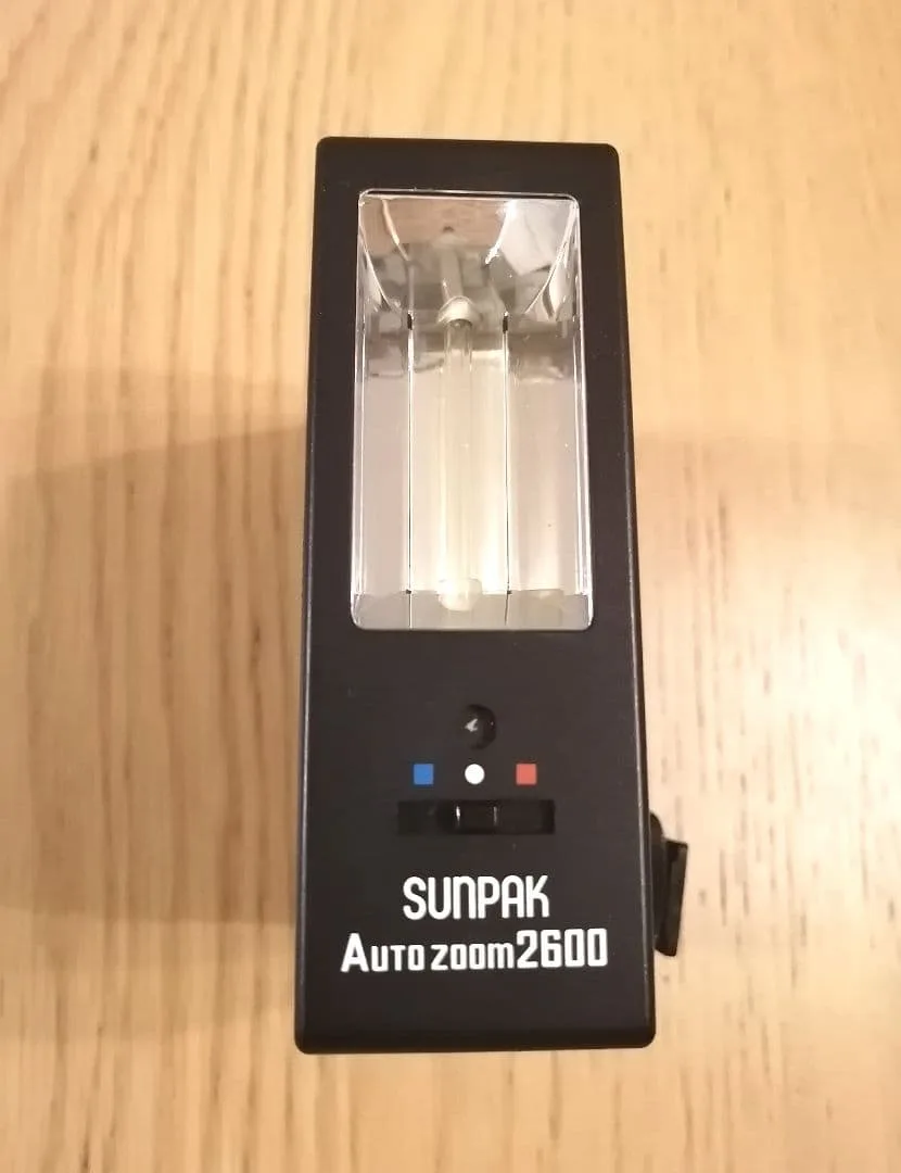 【レア】【美品】70s SUNPAKフラッシュ サンパックオートズーム2600