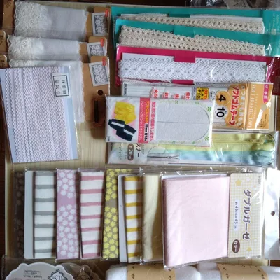 手芸素材 まとめ売り ダブルガーゼ レース ファスナー キルト芯 新品
