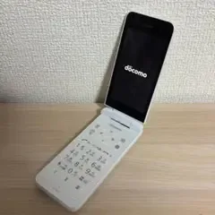 美品 docomo KY-42C ホワイト ケータイ 充電ケーブル付